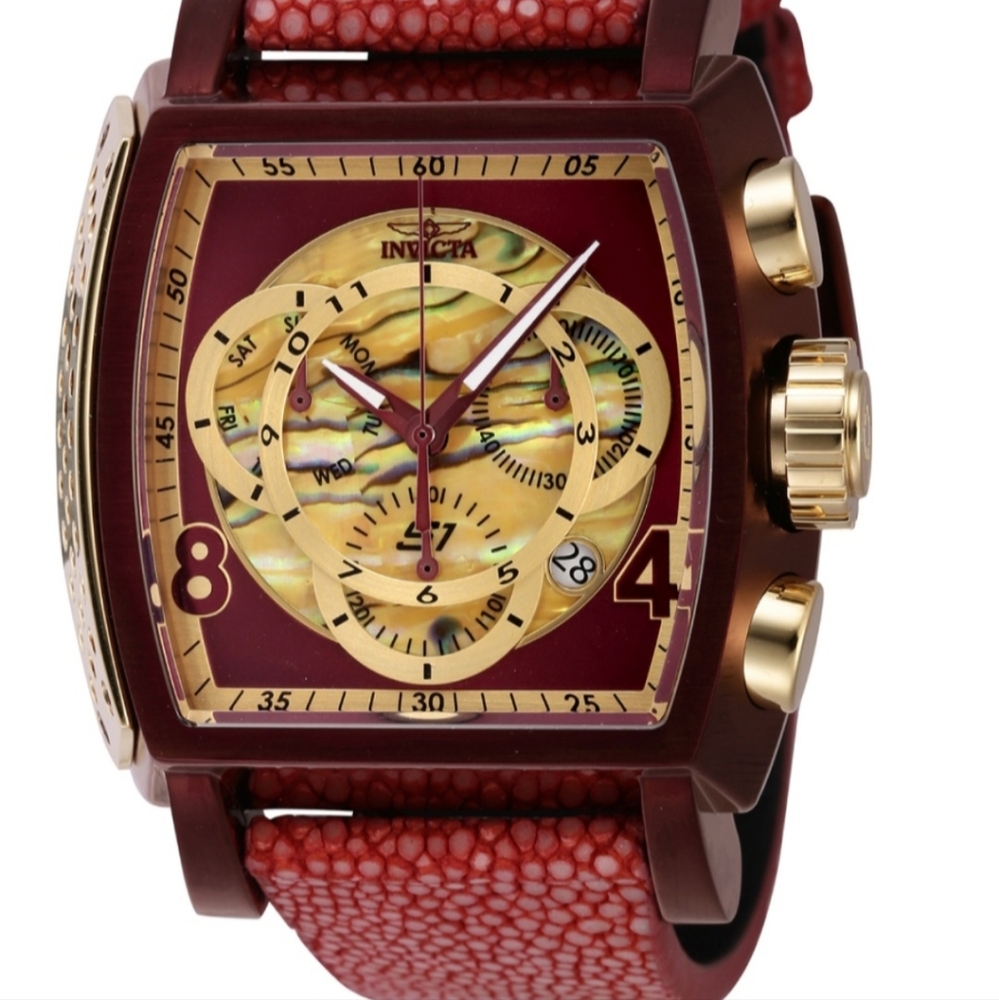 INVICTA S1 RALLY 48 MM RED LABLE (COME IN A YELLOW 1 SLOT DIVE CASE )